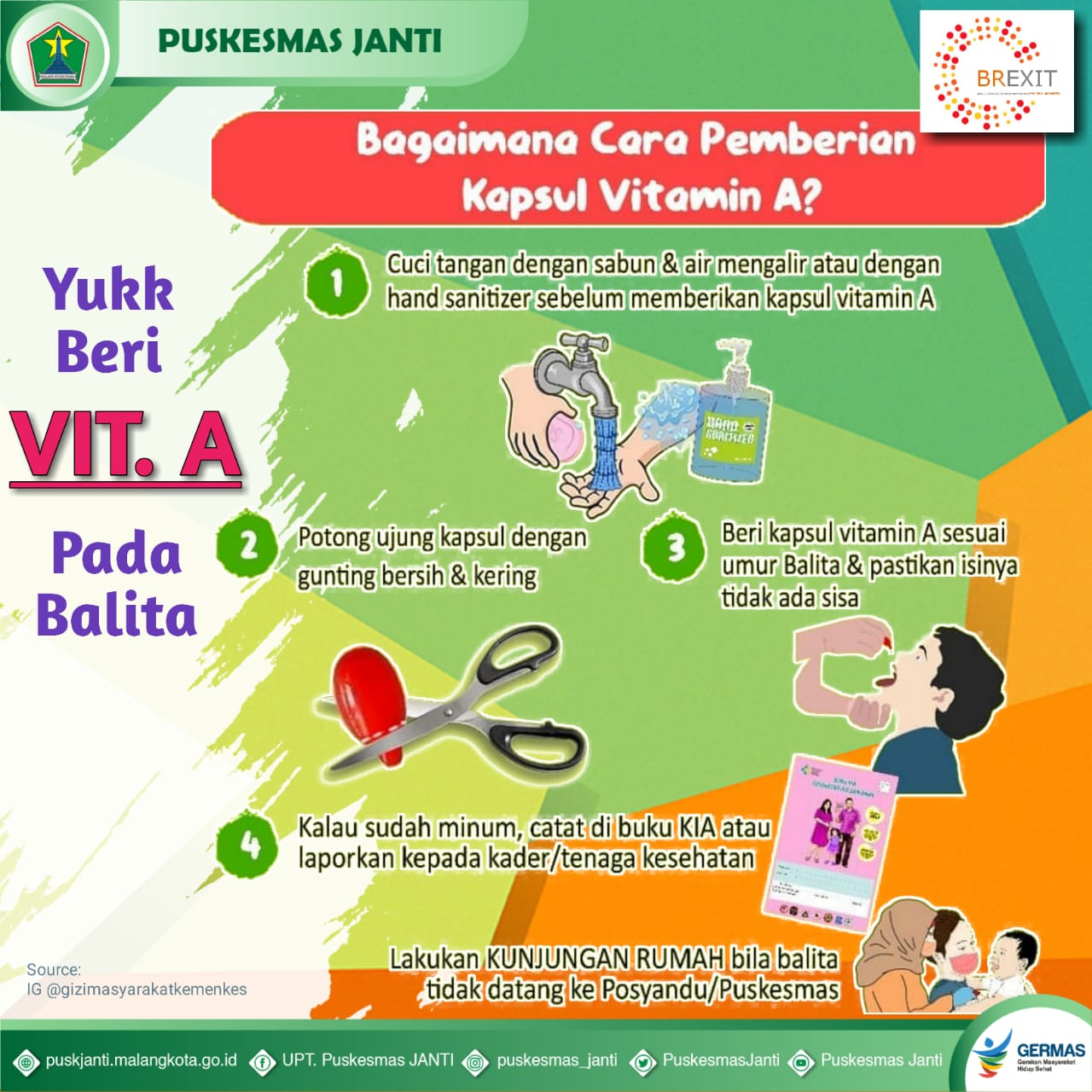 cara pemberian kapsul vitamin A